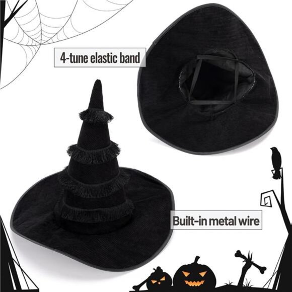 Wicked Witch Hat Glasses Gloves Socks Halloween Costume - Picture 3 of 8